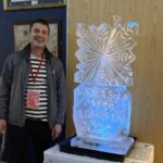 Snowflake Ice Luge /Snowflake Ice Sculpture / Snowflake Vodka Luge / Dorset Ice Sculpture