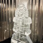 Nutcracker sculpture / Nutcracker ice luge / Nutcracker ice sculpture