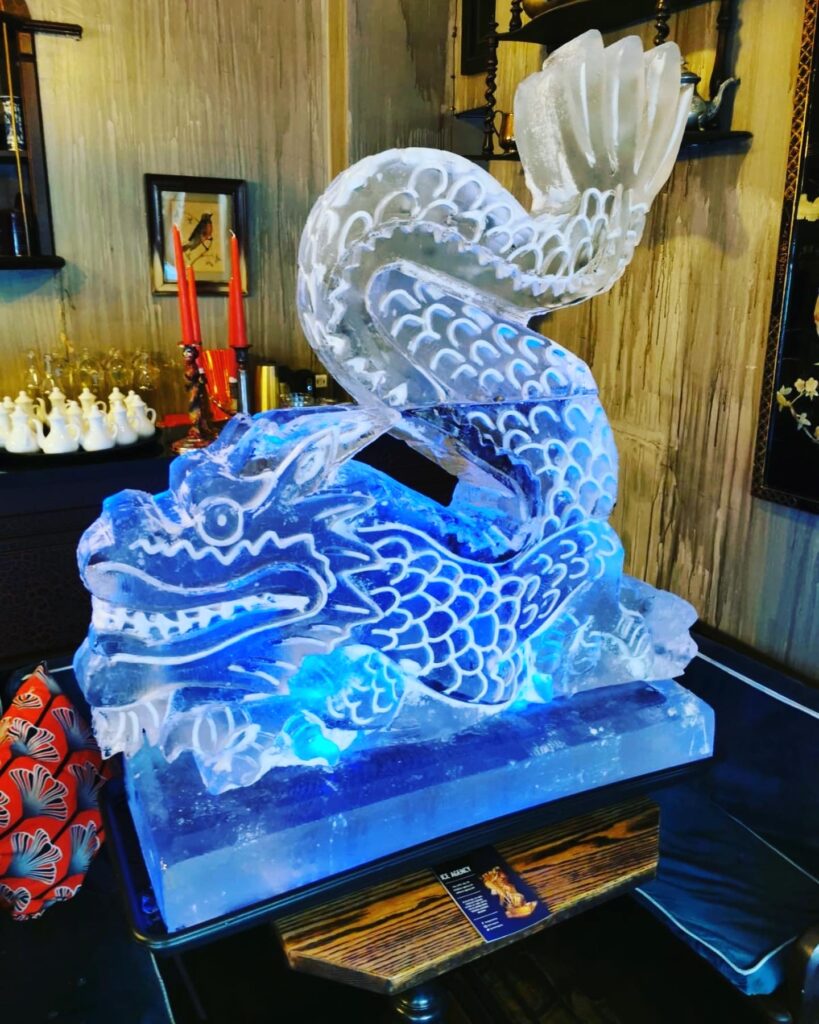 Chinese Dragon Sculpture / Dragon Ice Sculpture / Dragon Ice Luge