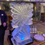 Snowflake ice luge / Snowflake ice sculpture