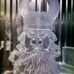 Viking ice luge, Viking ice sculpture