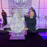 Millenium Falcon, Star Wars sculpture, Star Wars ice luge, Star Wars vodka luge