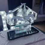 Submariner sculpture, submarine ice luge, submarine ice sculpture, faslane sculpture