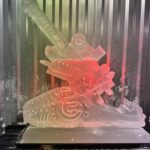 105 light gun ice luge, 7 Para RHA, Colchester ice luge