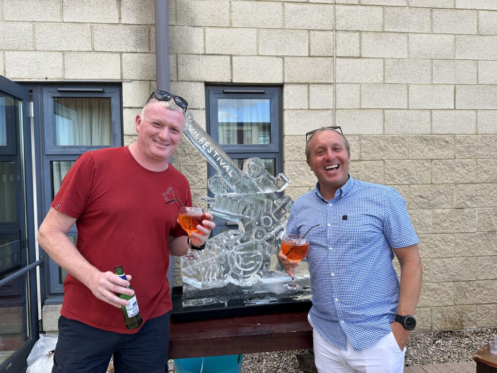 105 light gun ice luge, 7 Para RHA, Colchester ice luge