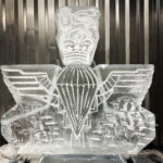 Para ice luge, Parachute Regiment sculpture, Paras ice luge