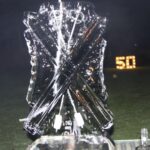 Twin skis ice luge