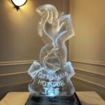Spurs ice sculpture at Stoke Nayland