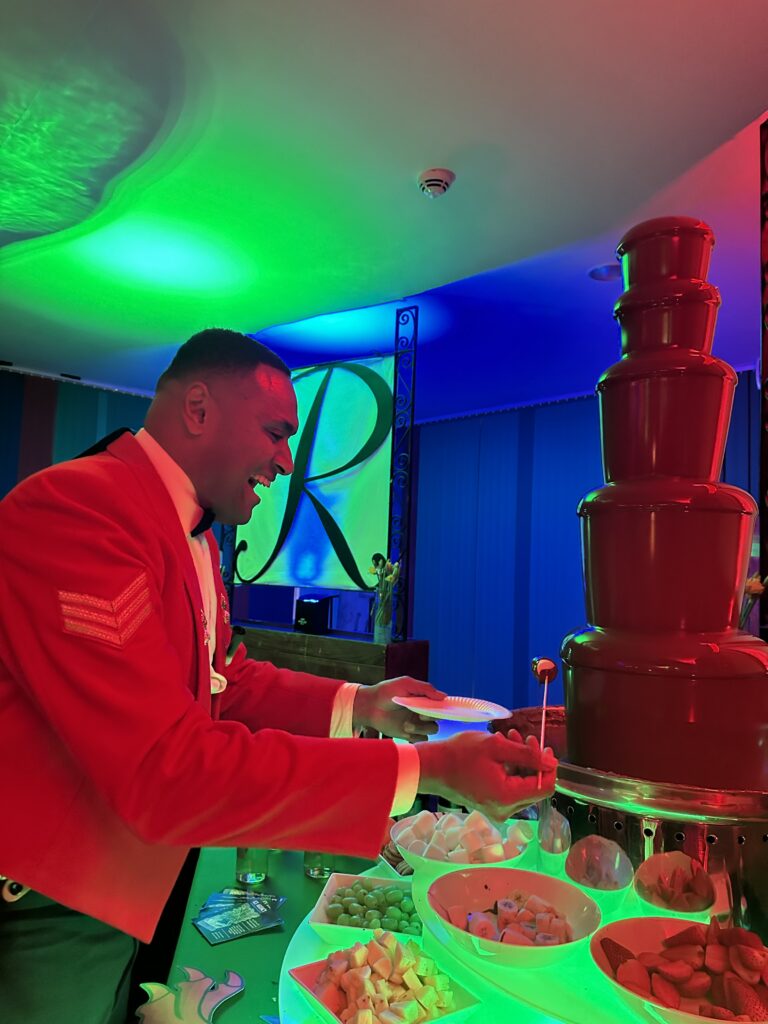 Wiltshire Chocolate Fountain in use