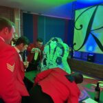 Royal Welsh ice luge at mess function