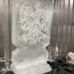 ice sculpture of Polish Eagle