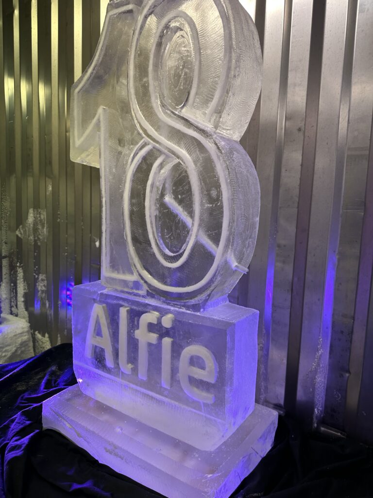 18 vodka ice luge