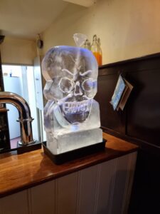 Halloween Skull vodka luge