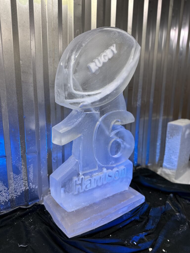 Rugby ball luge
