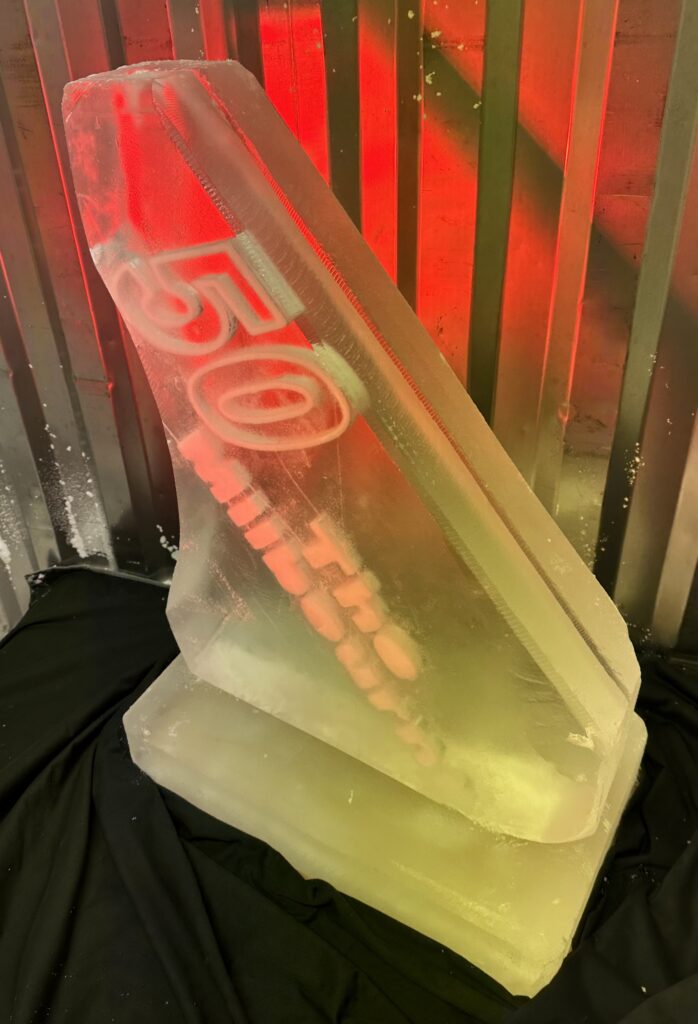 Ski jump ice luge