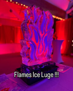 Flames Vodka Luge - Fire & Ice Ice Luge