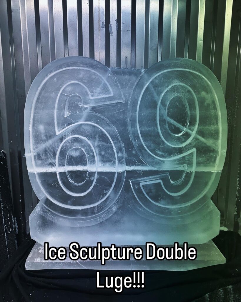 Birthday Vodka Luge - Birthday Ice Sculpture 69