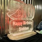 50 Happy Birthday Ice Luge 1mx1m