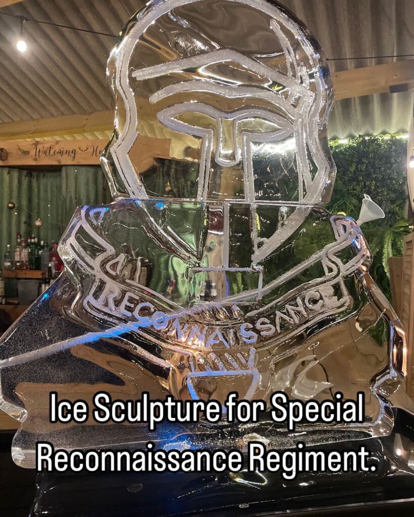 Special Reconnaissance Regiment ice vodka luge in Hereford