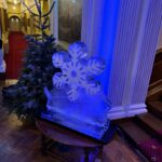 Snowflake vodka luge for christmas party in essex