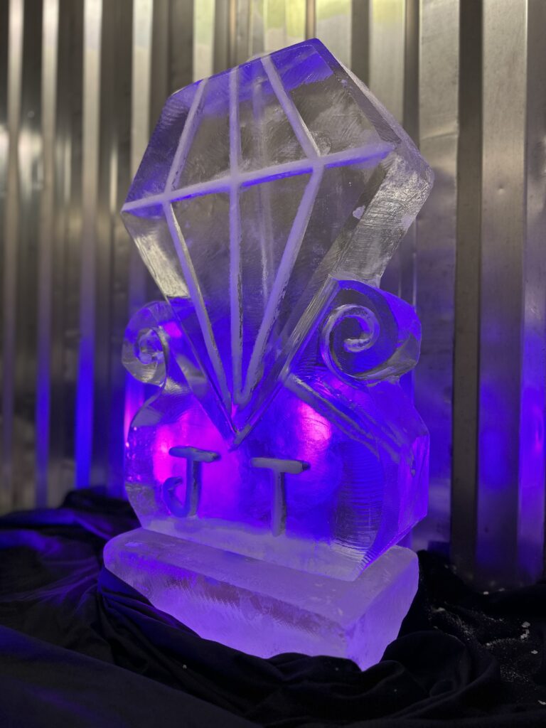 Diamond Vodka Luge Ice Sculpture in Newmarket