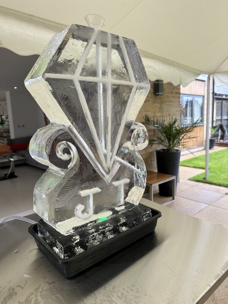 Diamond Vodka Luge Ice Sculpture in Newmarket