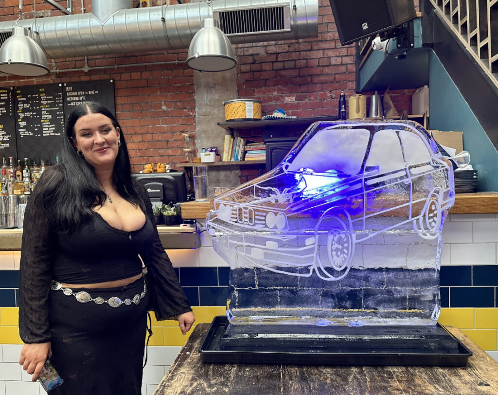 BMW 3 Ice Luge for tv series Reunion in Sheffield
