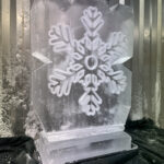 Small Snowflake vodka luge for Christmas party