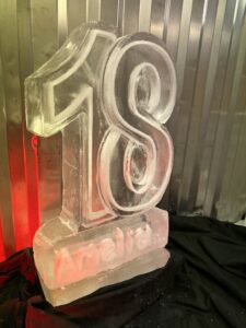 Birthday numer 18 Vodka Luge set up in London