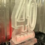 40th birthday vodka luge - 40 ice luge