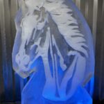 Horse Head luge - Horse vodka luge