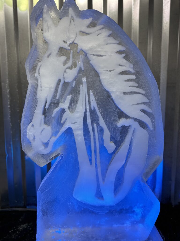 Horse Head luge - Horse vodka luge