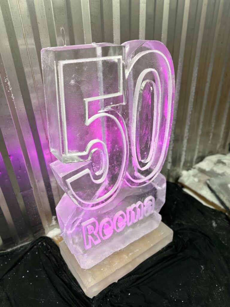 50 vodka luge - 50 ice sculpture luge