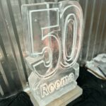 50 vodka luge small - small ice luge