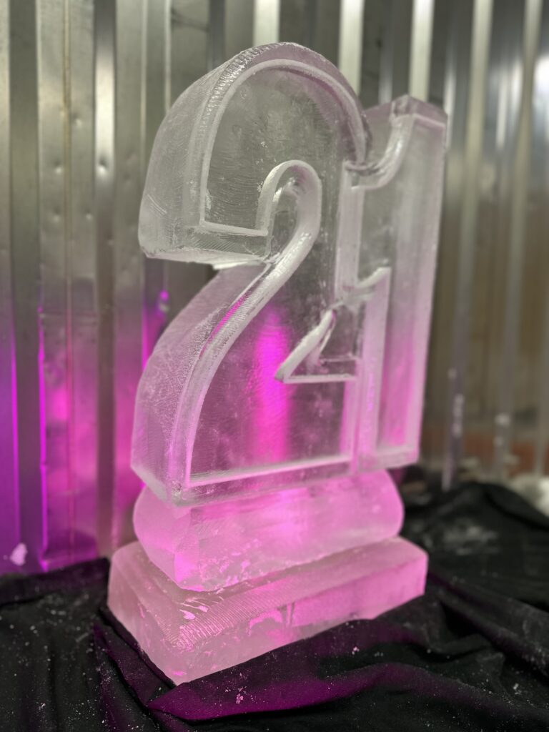 21 vodka luge - 21st birthday ice luge