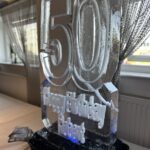 50th Birthday ice luge - 50 vodka luge