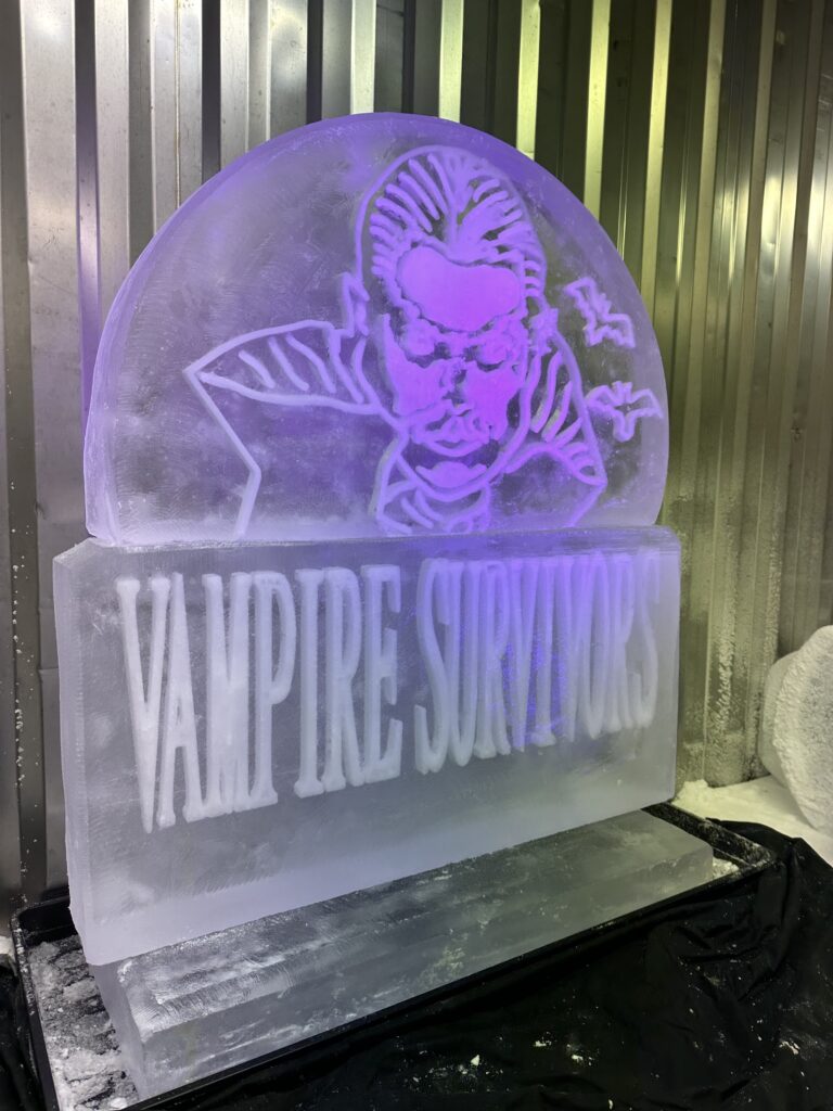 Vampire Survivors Game Ice Sculpture