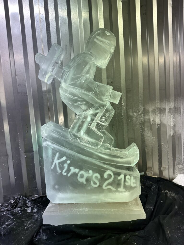 Skier Vodka Luge for 21st 1mx50cm