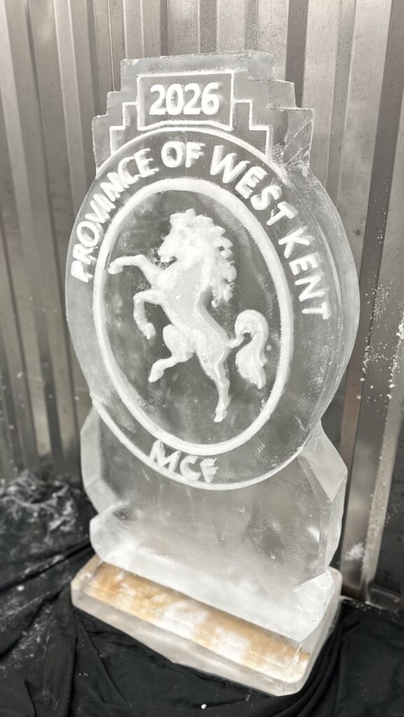 West Kent Masonic ice sculpture