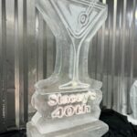 Martini Glass & Name Vodka Ice Luge 1mx50cm