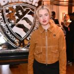 Blauer Clothing ice sculpture with Anais Gallagher