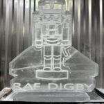 Nutcracker ice luge for mess party at RAF Cosford