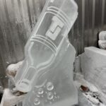 TJ Vodka Bottle ice sculpture vodka luge at Bristol
