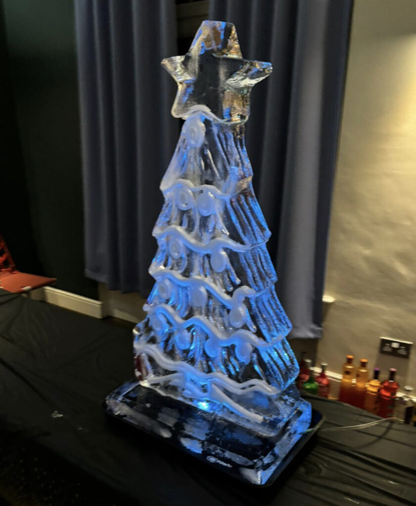Christmas Tree luge for Royal Air Force party at Brize Norton