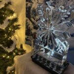 Snowflake vodka luge for christmas party in London