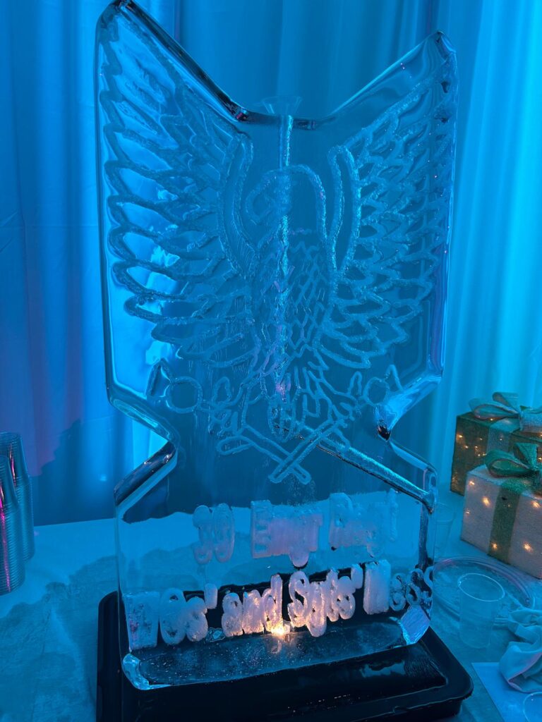 Ice Sculpture Vodka Luge for 39 Engineer Regiment in Kinloss Barracks