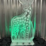 Giraffe Vodka Ice Luge - GIraffe Ice Sculpture