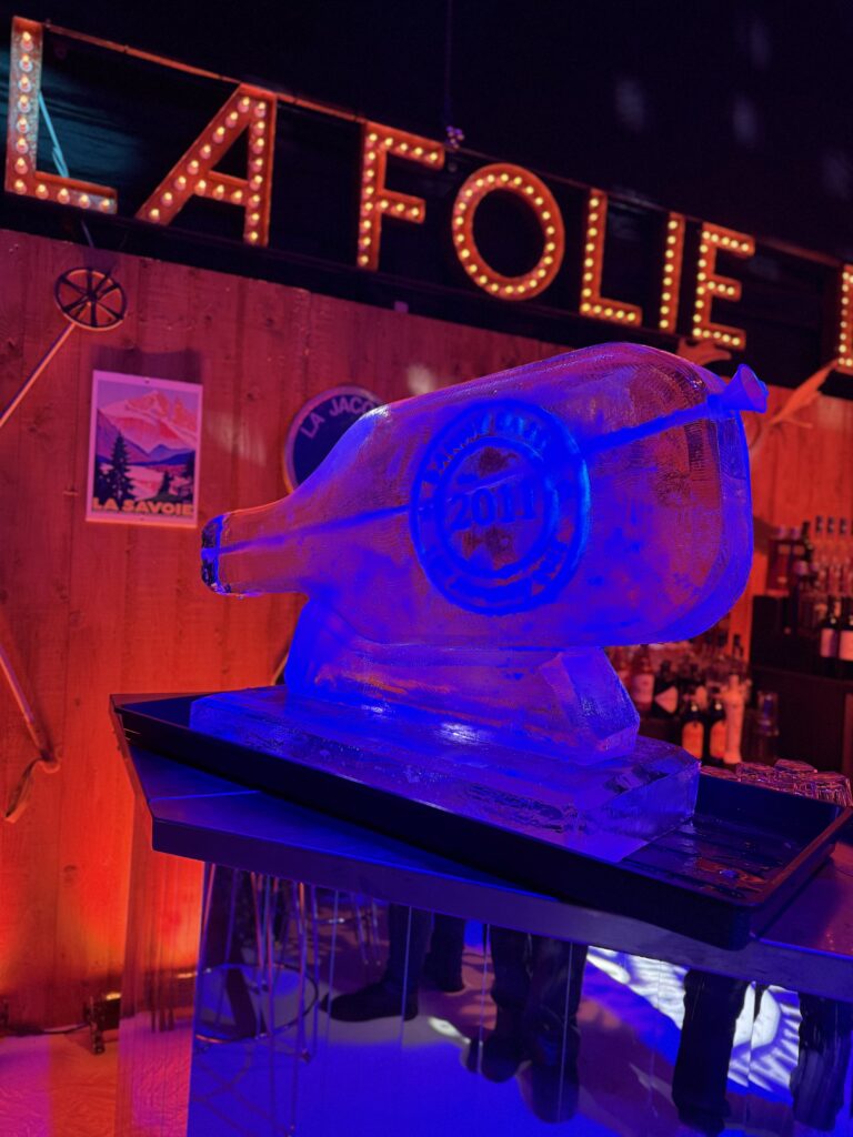Barmitzvah ice sculpture luge in Manchester Altrincham