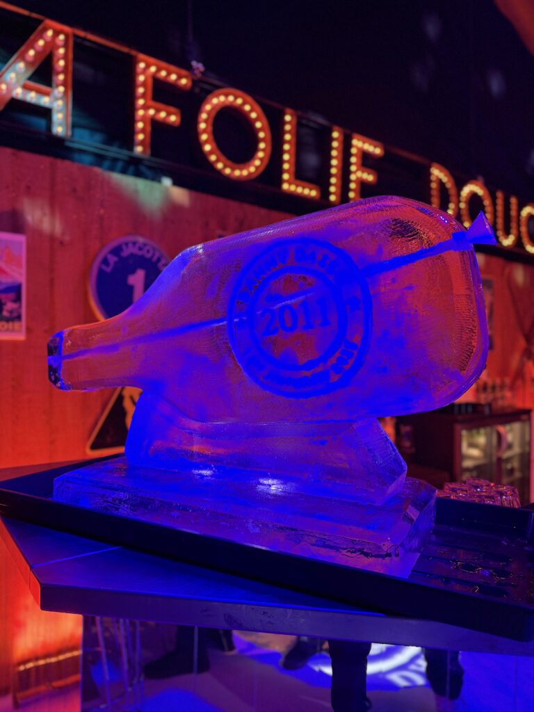 Barmitzvah Vodka Bottle ice luge