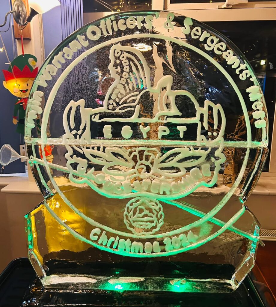 Gloucester Regiment Ice Sculpture luge for NATO Rapid Reaction Corps